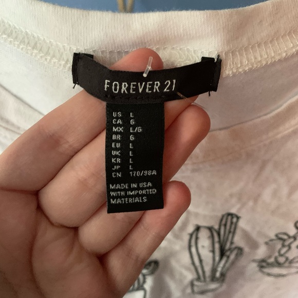 white cactus crop top - Picture 3 of 3